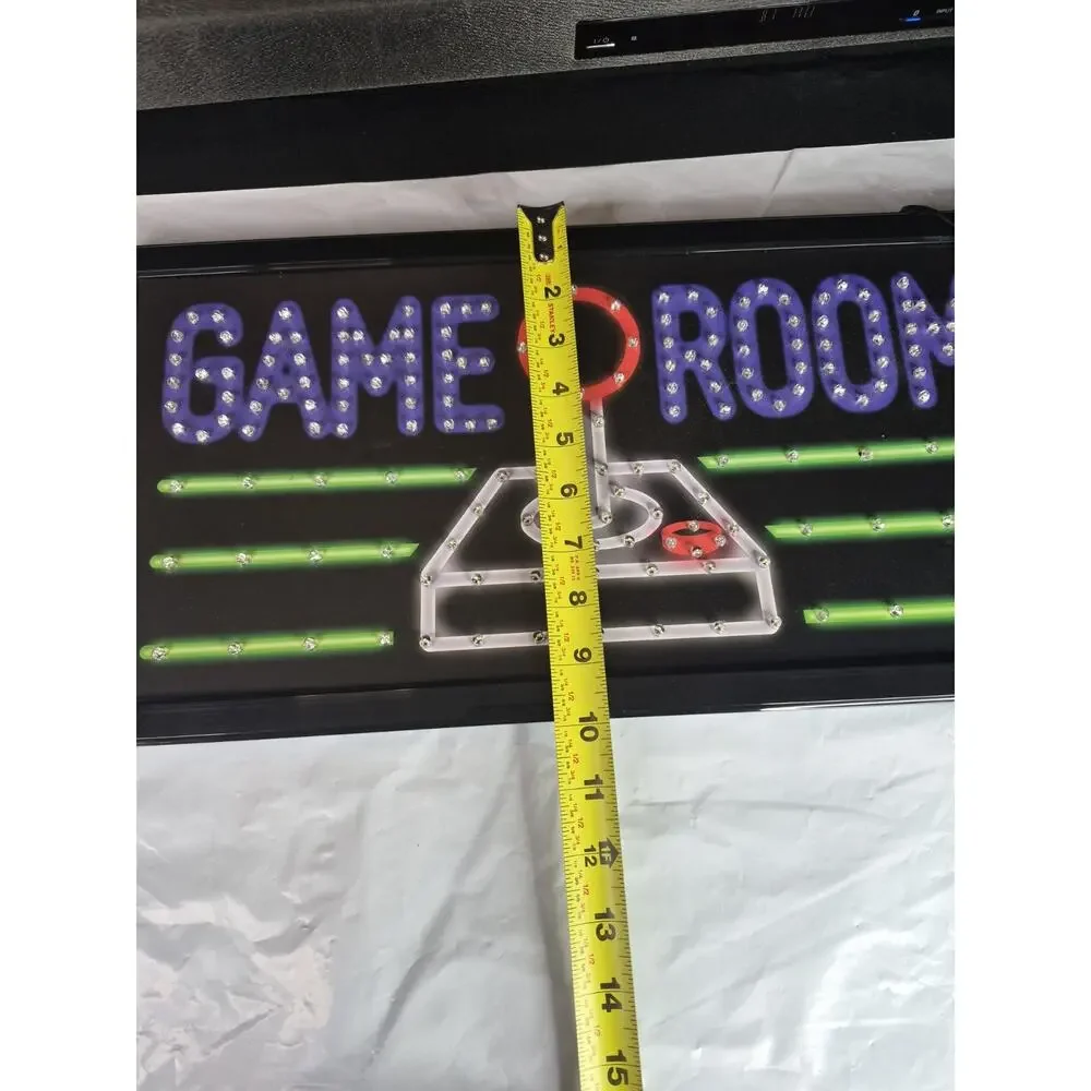 Game Room led lighted sign home new shop decor neon message display club service